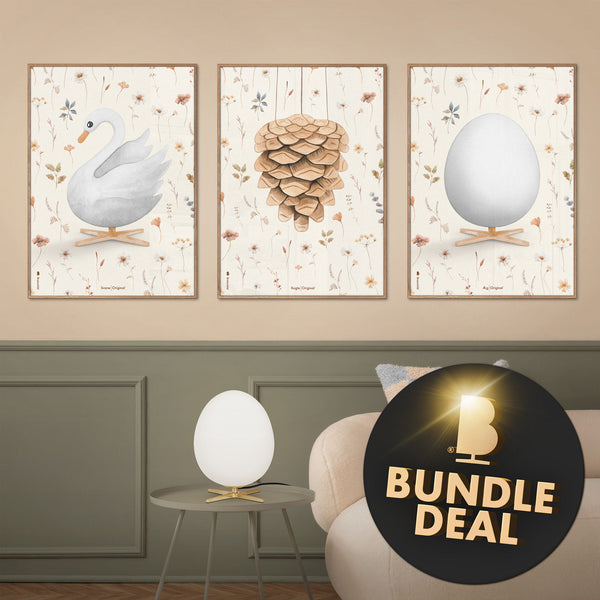 Brainchild – Flora Gallery Wall Bundle – Choose 3 Posters – 18×24 in