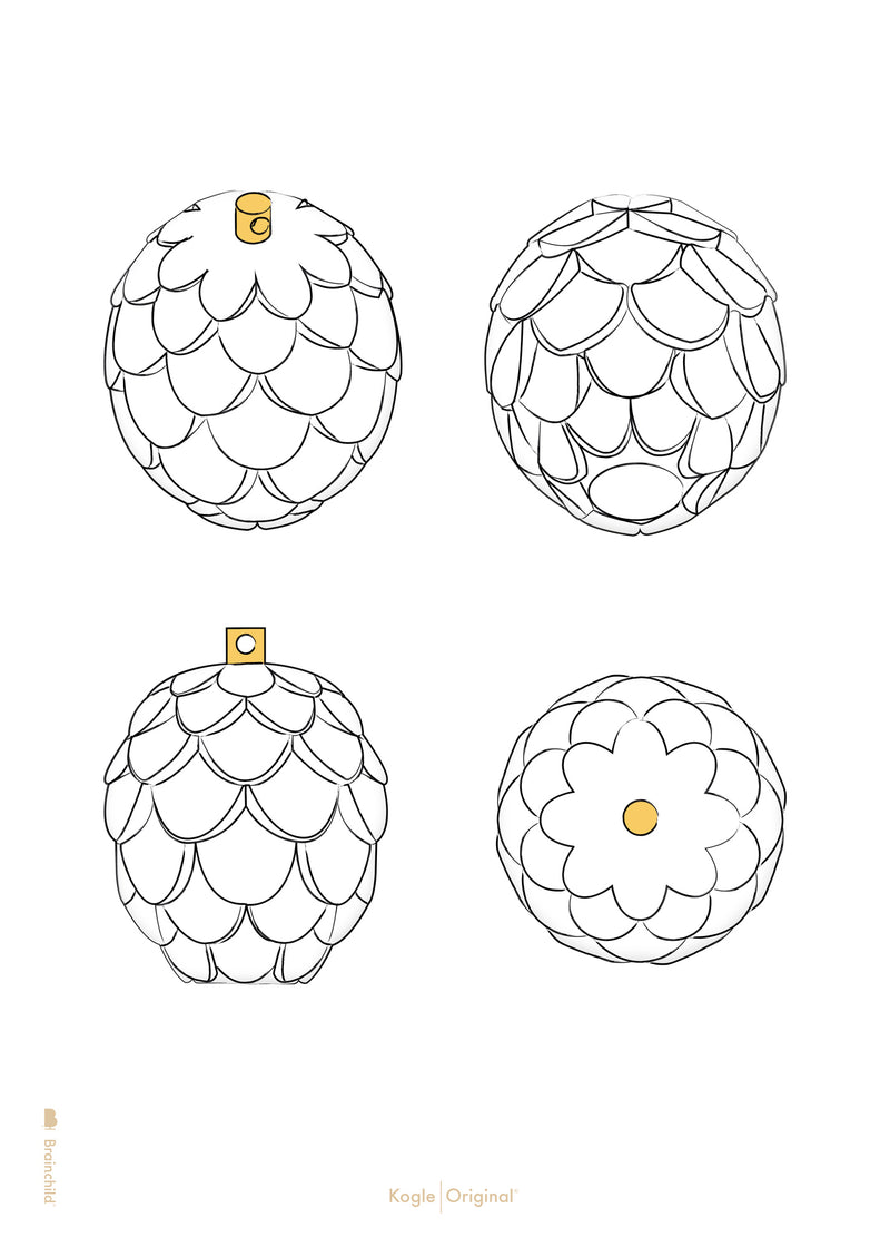 Brainchild – Poster – Classic – Design Sketches – The Pine Cone