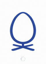 Brainchild – Poster – Watercolor – White / Blue – The Egg