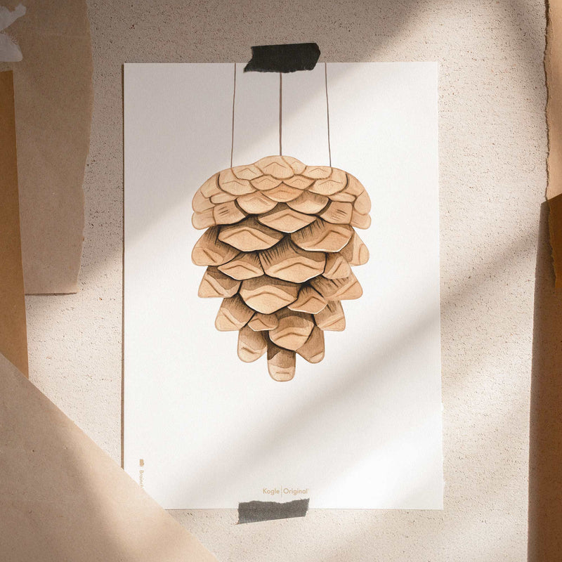 Brainchild – Poster – Watercolor – White – The Pine Cone