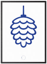 Brainchild – Poster – Watercolor – White / Blue – The Pine Cone