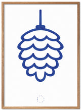 Brainchild – Poster – Watercolor – White / Blue – The Pine Cone