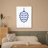Brainchild – Poster – Watercolor – White / Blue – The Pine Cone