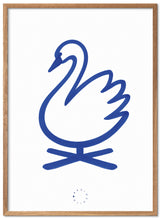 Brainchild – Poster – Watercolor – White / Blue – The Swan