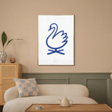 Brainchild – Poster – Watercolor – White / Blue – The Swan