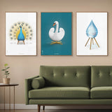 Brainchild – Poster – Classic – Petroleum Blue – The White Swan