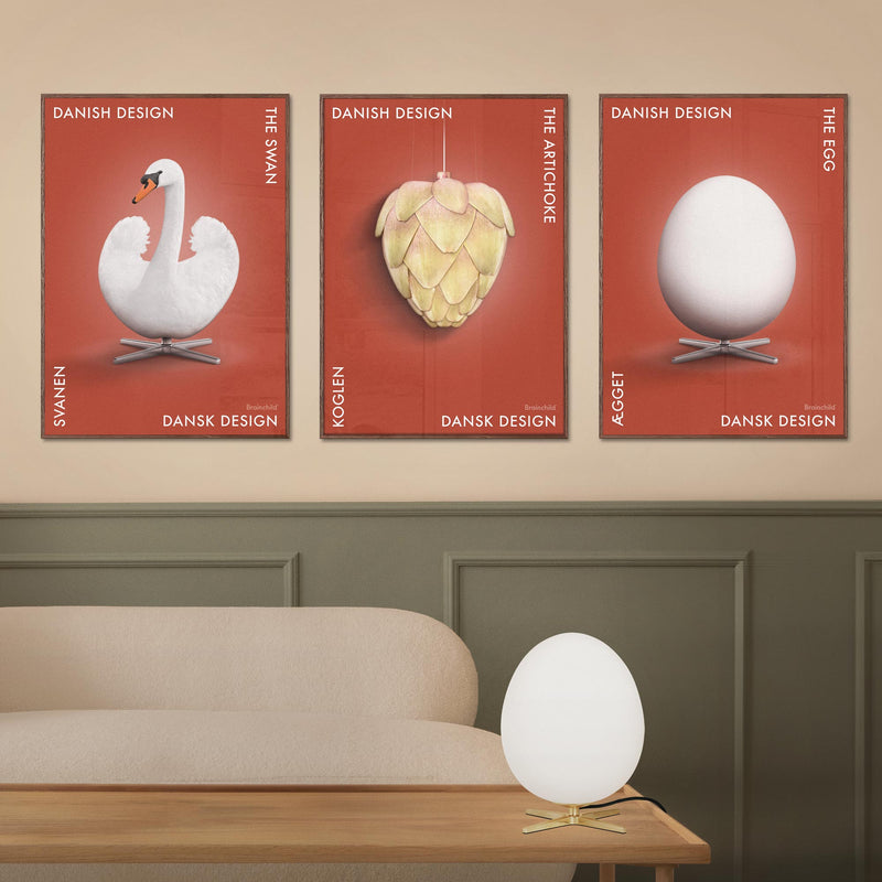 Brainchild – Poster – Danish Design – Red – The Artichoke