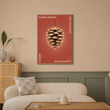 Brainchild – Poster – Danish Design – Red – The Pine Cone