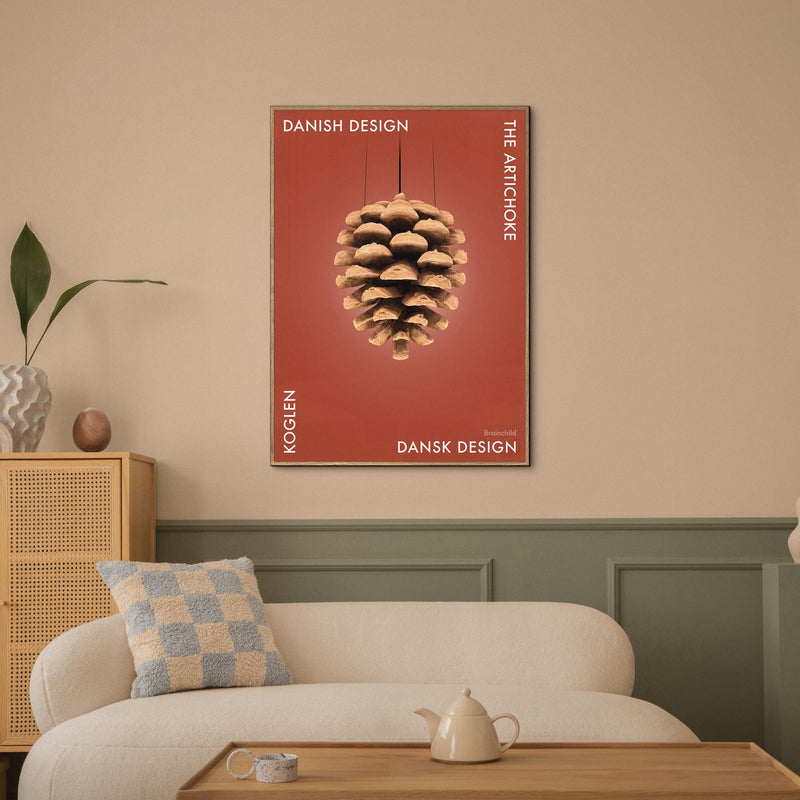 Brainchild – Poster – Danish Design – Red – The Pine Cone