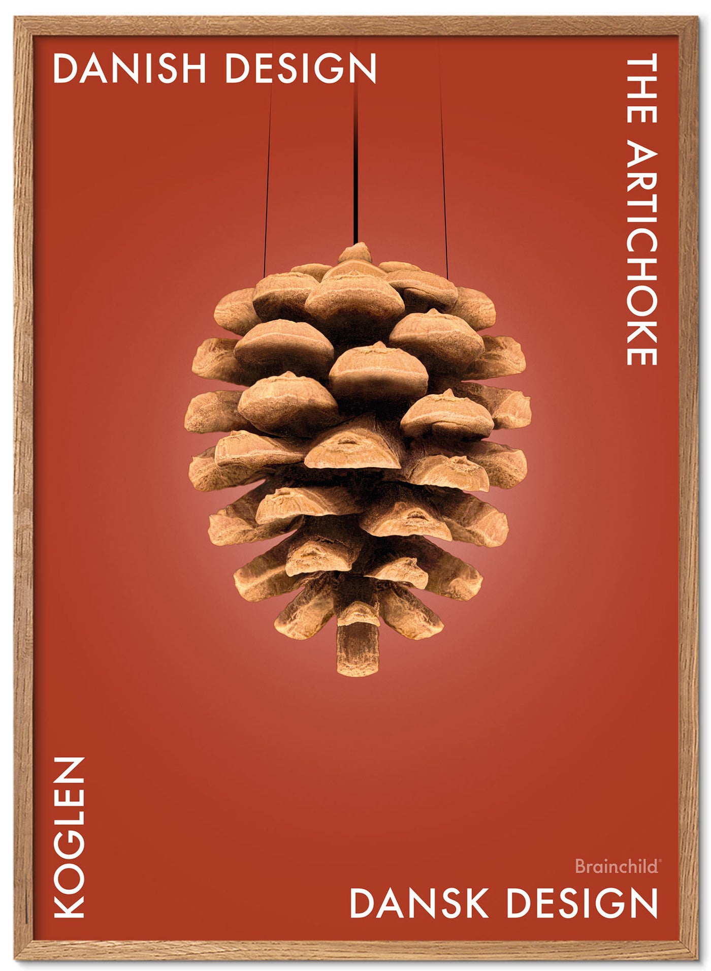 Brainchild – Poster – Danish Design – Red – The Pine Cone