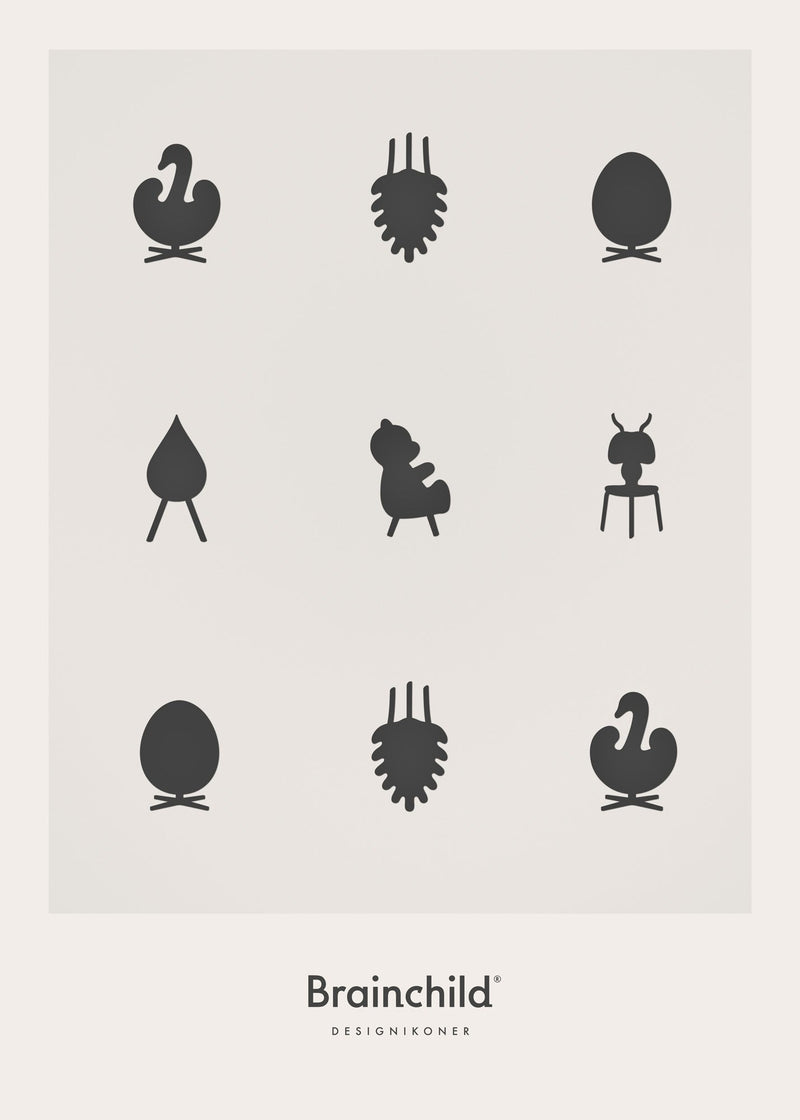 Brainchild – Poster – Design Icons – Light Grey