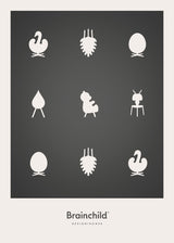 Brainchild – Poster – Design Icons – Dark Grey