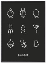 Brainchild – Poster – Classic – Black – Linocut